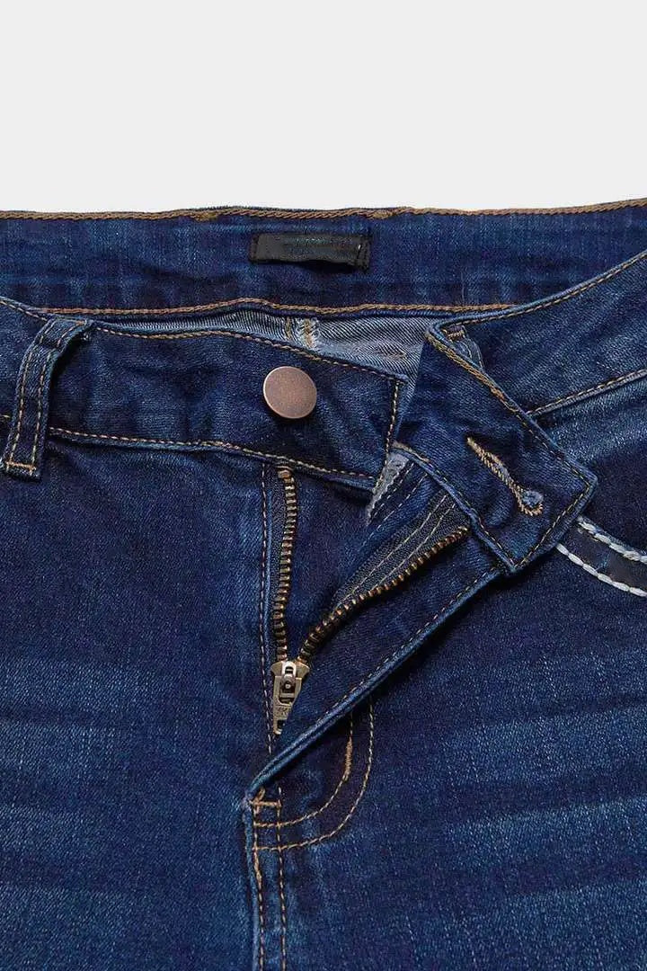 Women's High-Waist Ripped Jeans, Wide-Leg Full-Length Jeans With A Destroyed Streetwear Finish