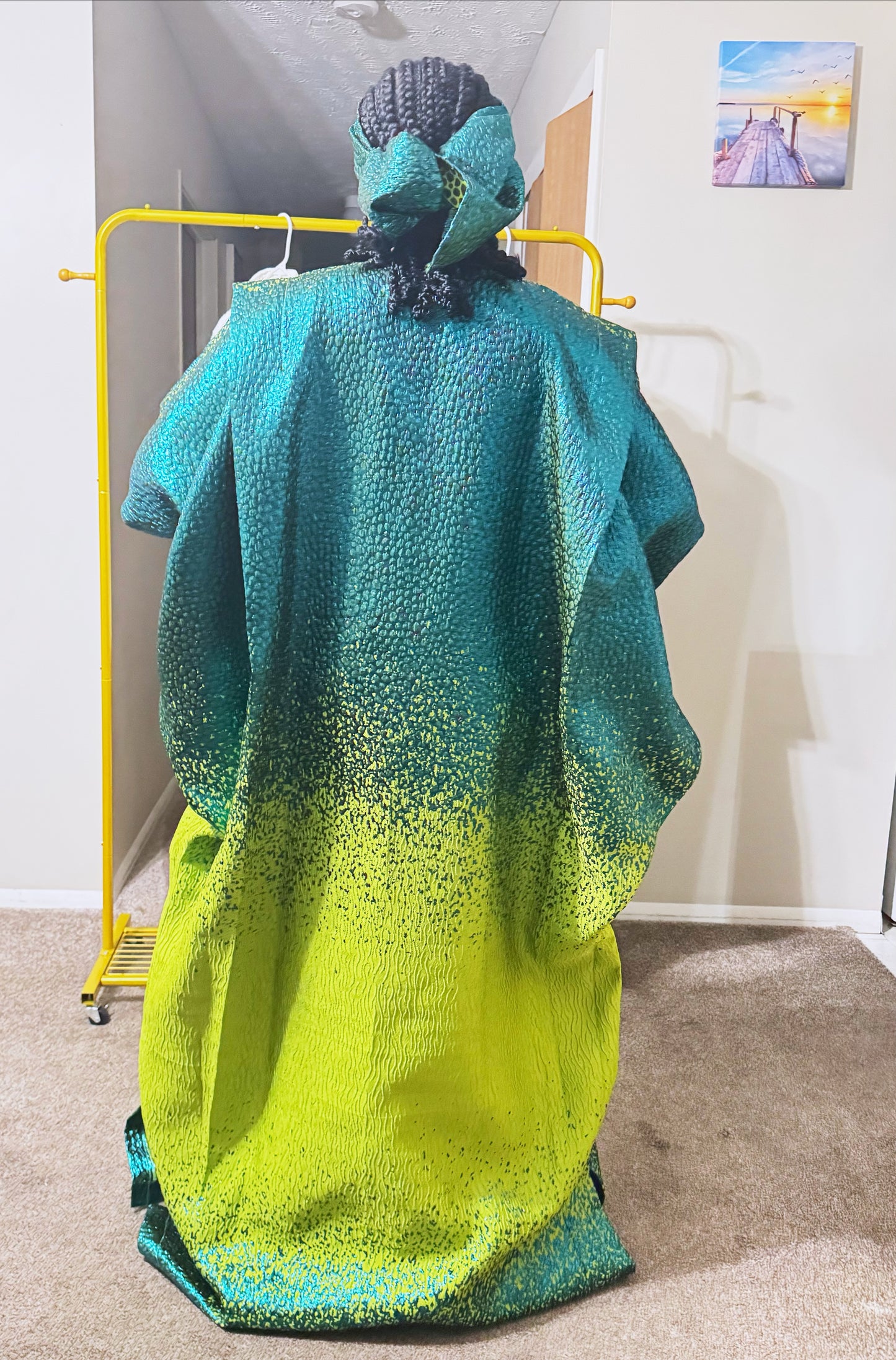 Royal Bloom Brocade Kaftan - Agbada Bubu