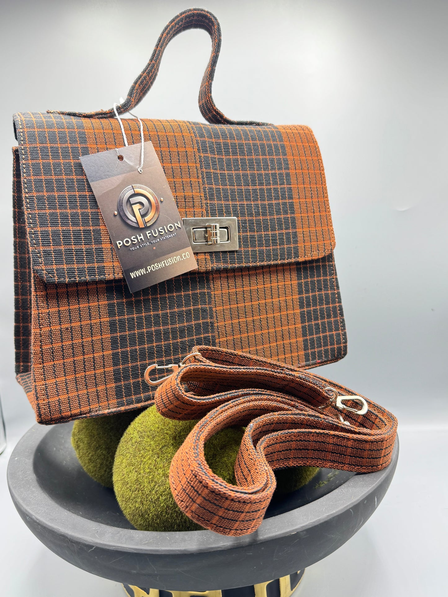 Heritage Weave Satchel Bag