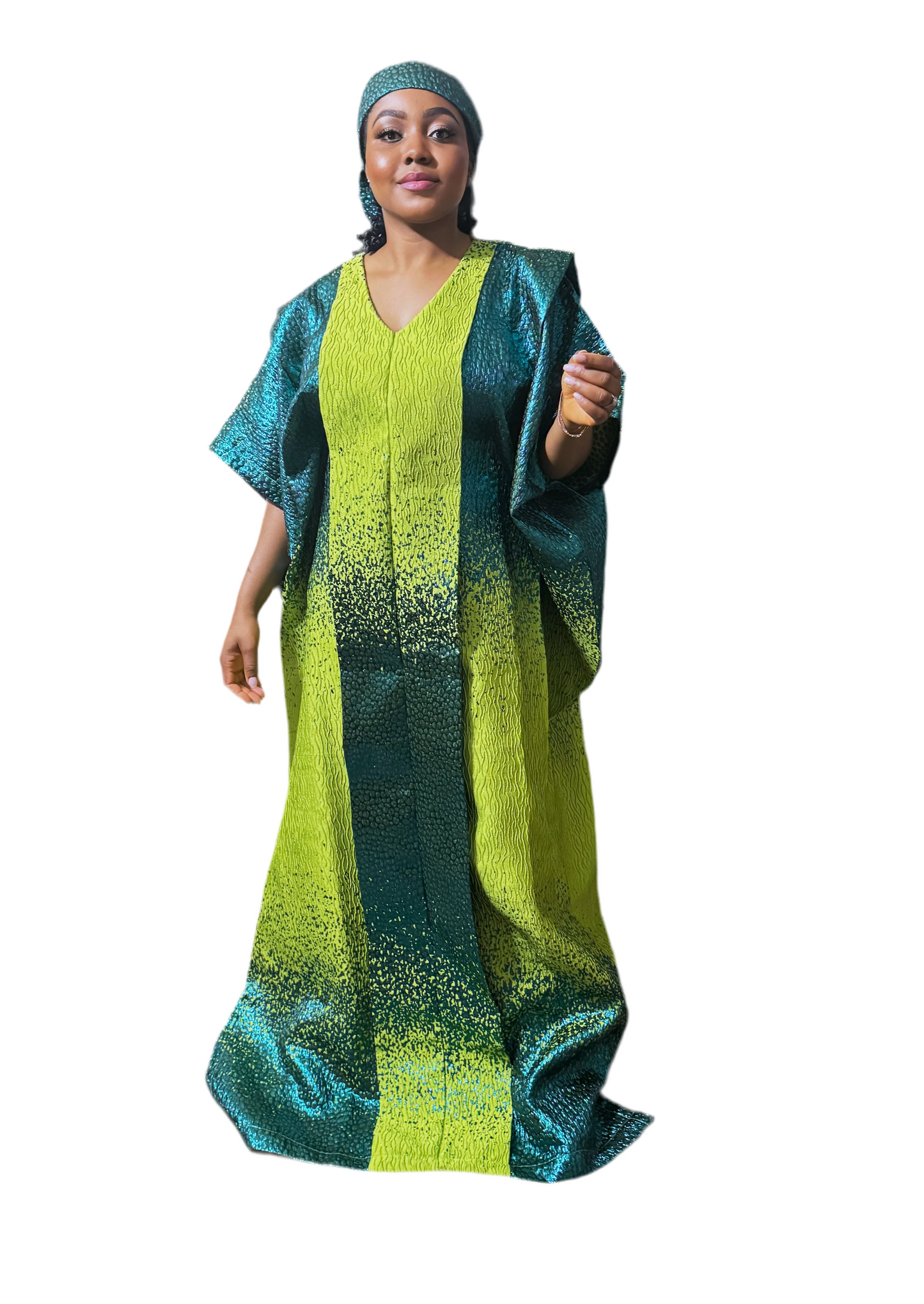 Royal Bloom Brocade Kaftan - Agbada Bubu
