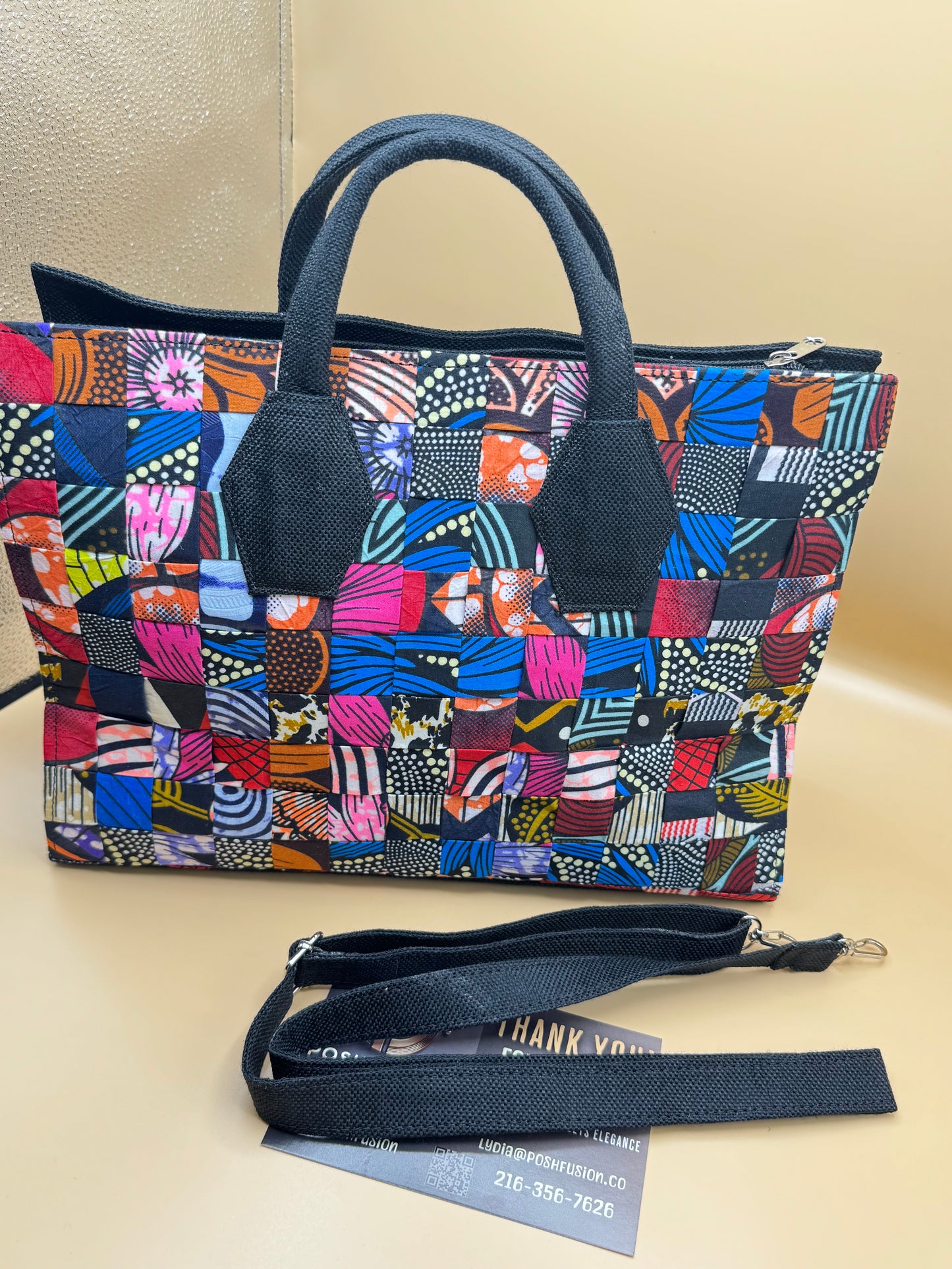 Midi Patchwork Tote Bag