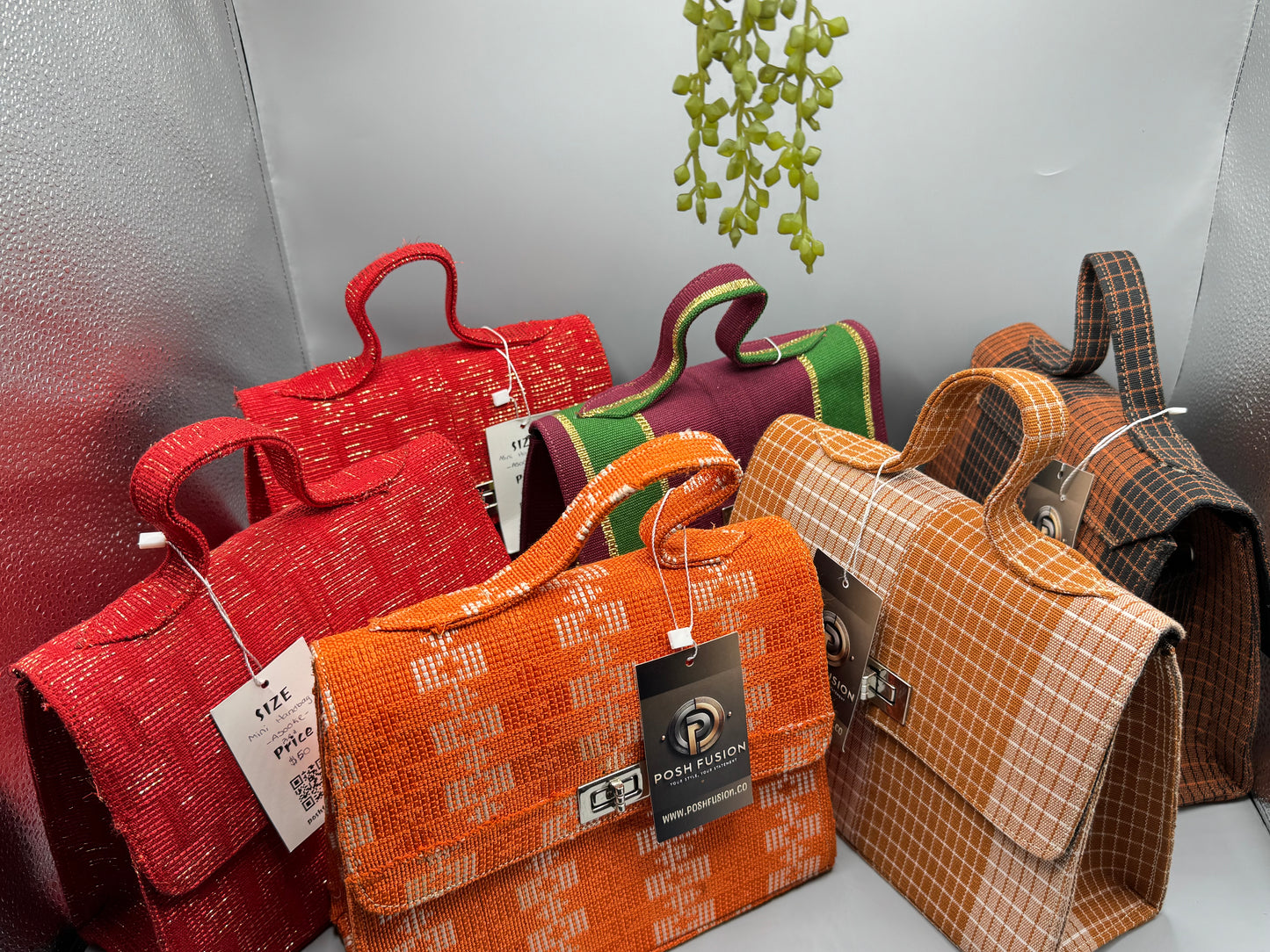 Crimson Elegance Handbag
