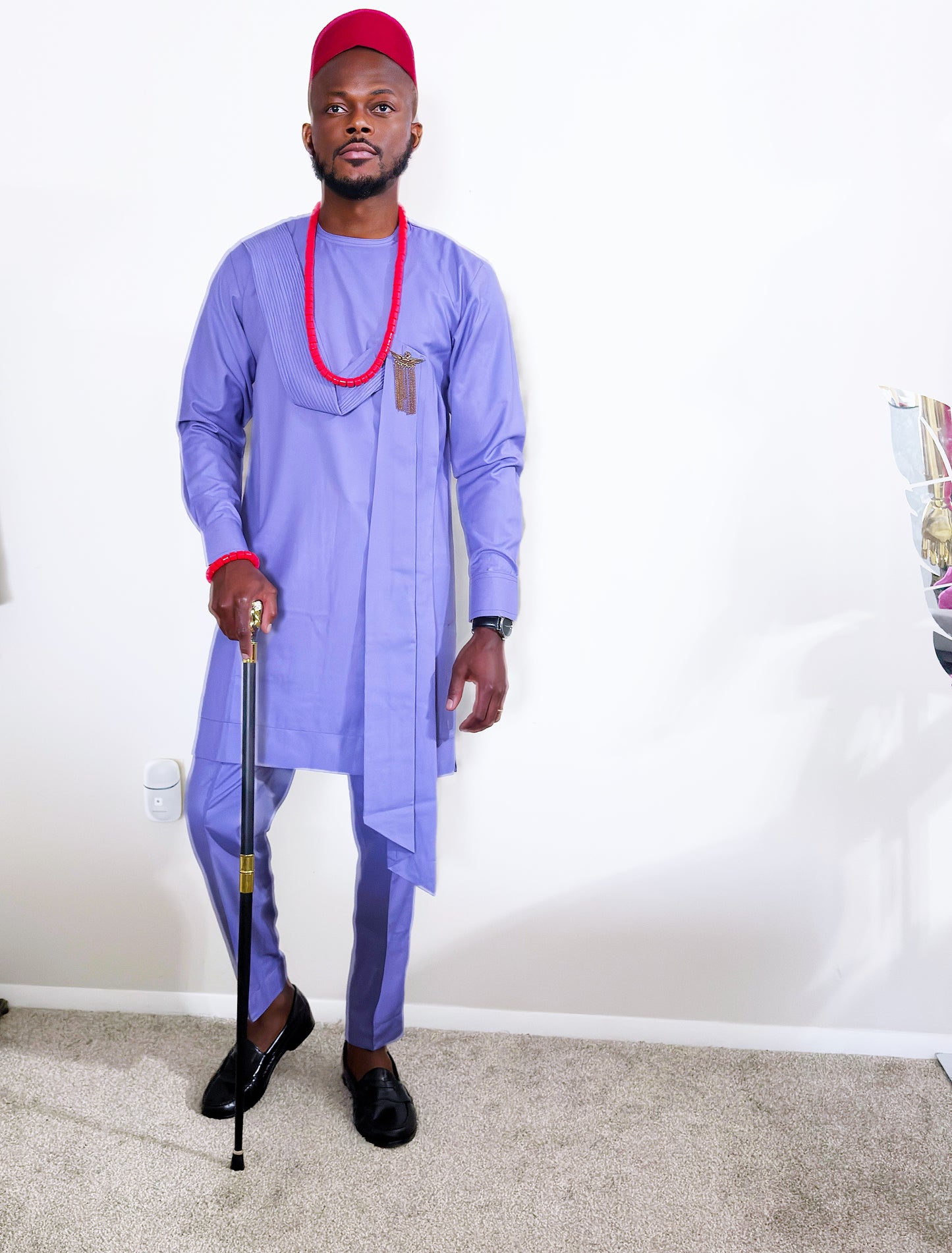 Majestic Tassel Lavender Senator Men Set
