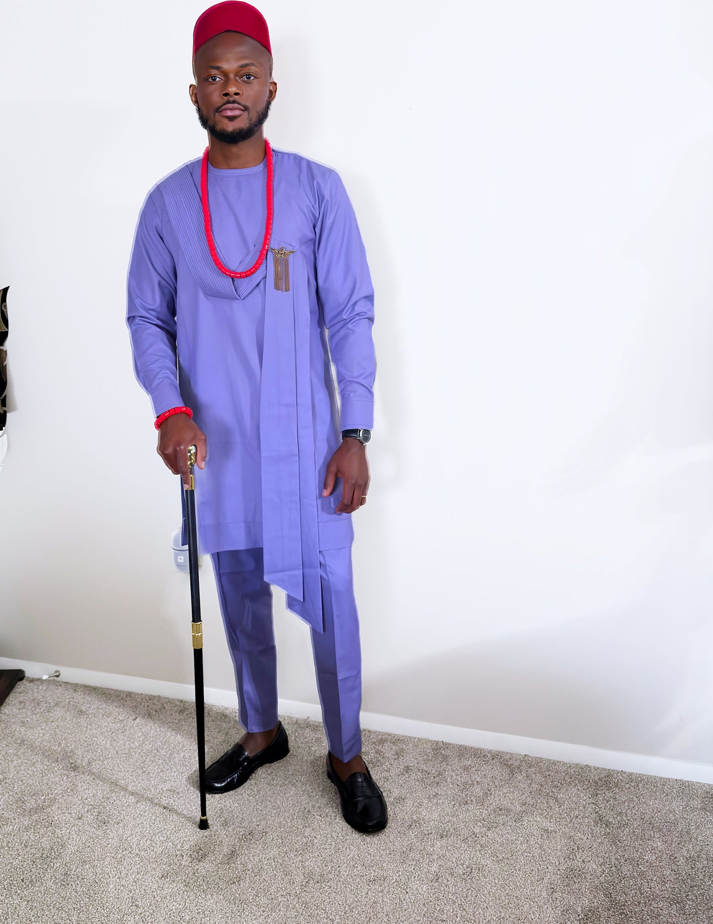 Majestic Tassel Lavender Senator Men Set