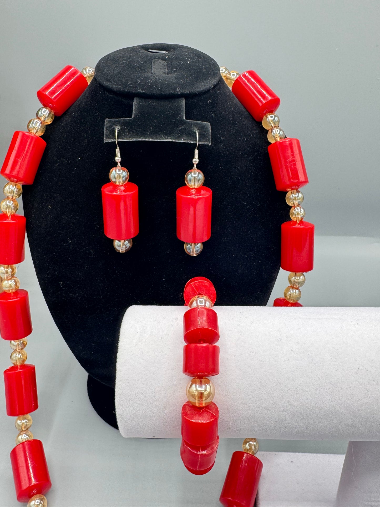 Rouge Royal Glossy Beaded Set