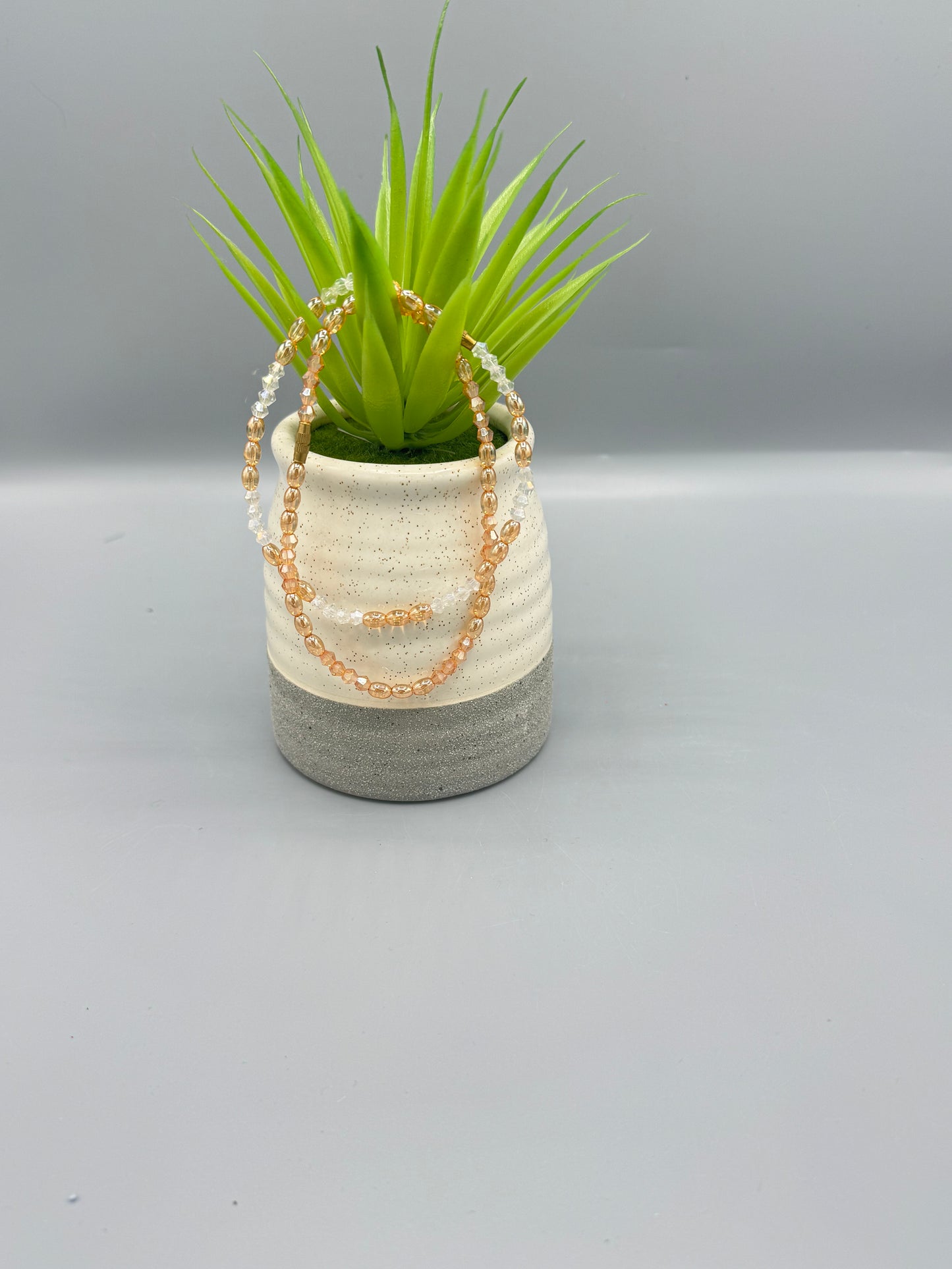 Sunset Rhythm Beaded Anklet - Afro-Chic Edition
