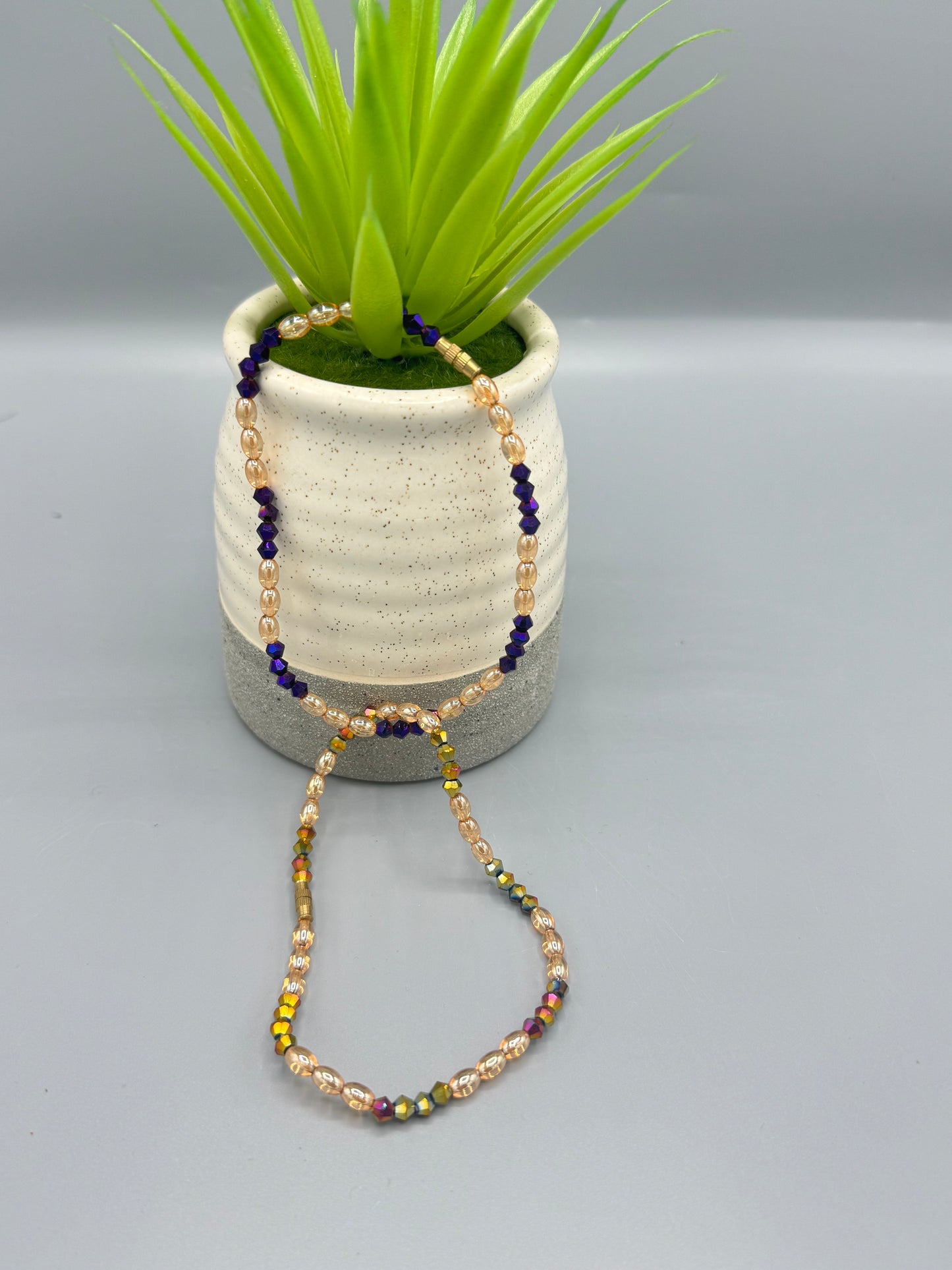 Sunset Rhythm Beaded Anklet - Afro-Chic Edition