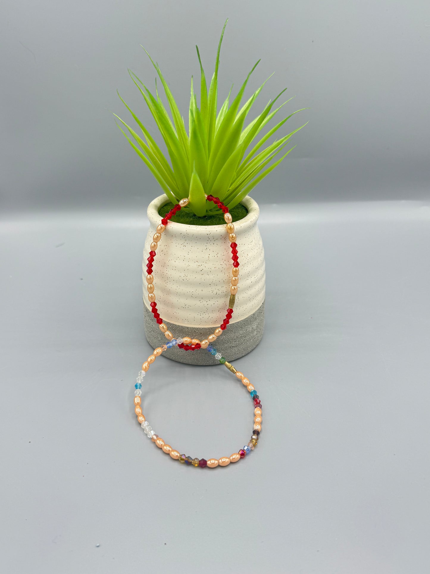 Sunset Rhythm Beaded Anklet - Afro-Chic Edition