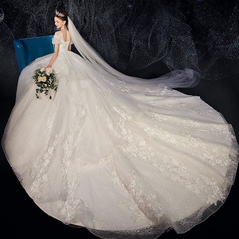 French Style Wedding Dress -Ball Gown