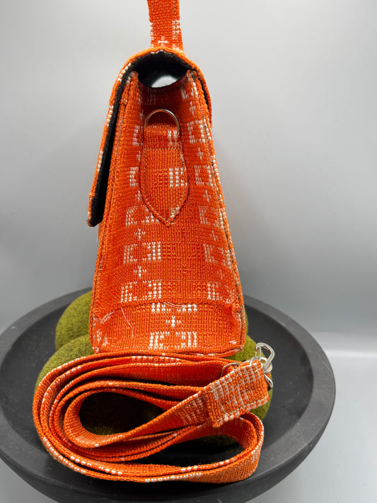 Sunset Radiance Handwoven Satchel Bag