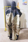 Midnight Bloom”Organza Floral Brocade