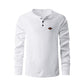 Waffle Buckle Quick-drying Raglan Henry Long Sleeve Shirt