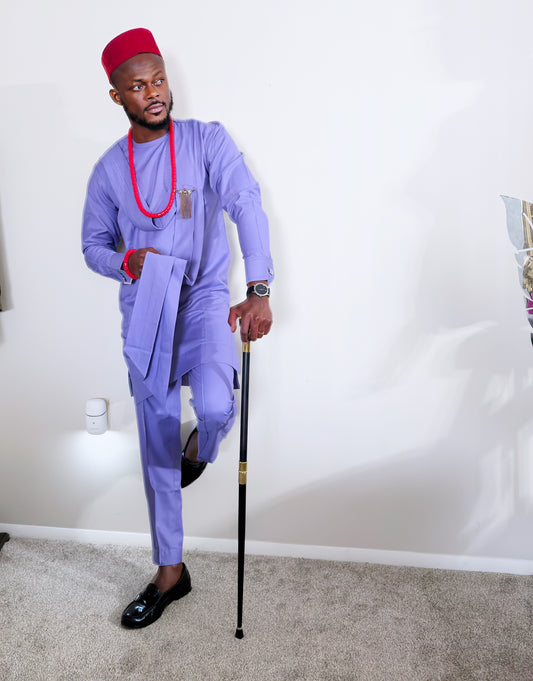 Majestic Tassel Lavender Senator Men Set