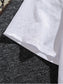 White Print Casual Fashion Personality T-Shirt