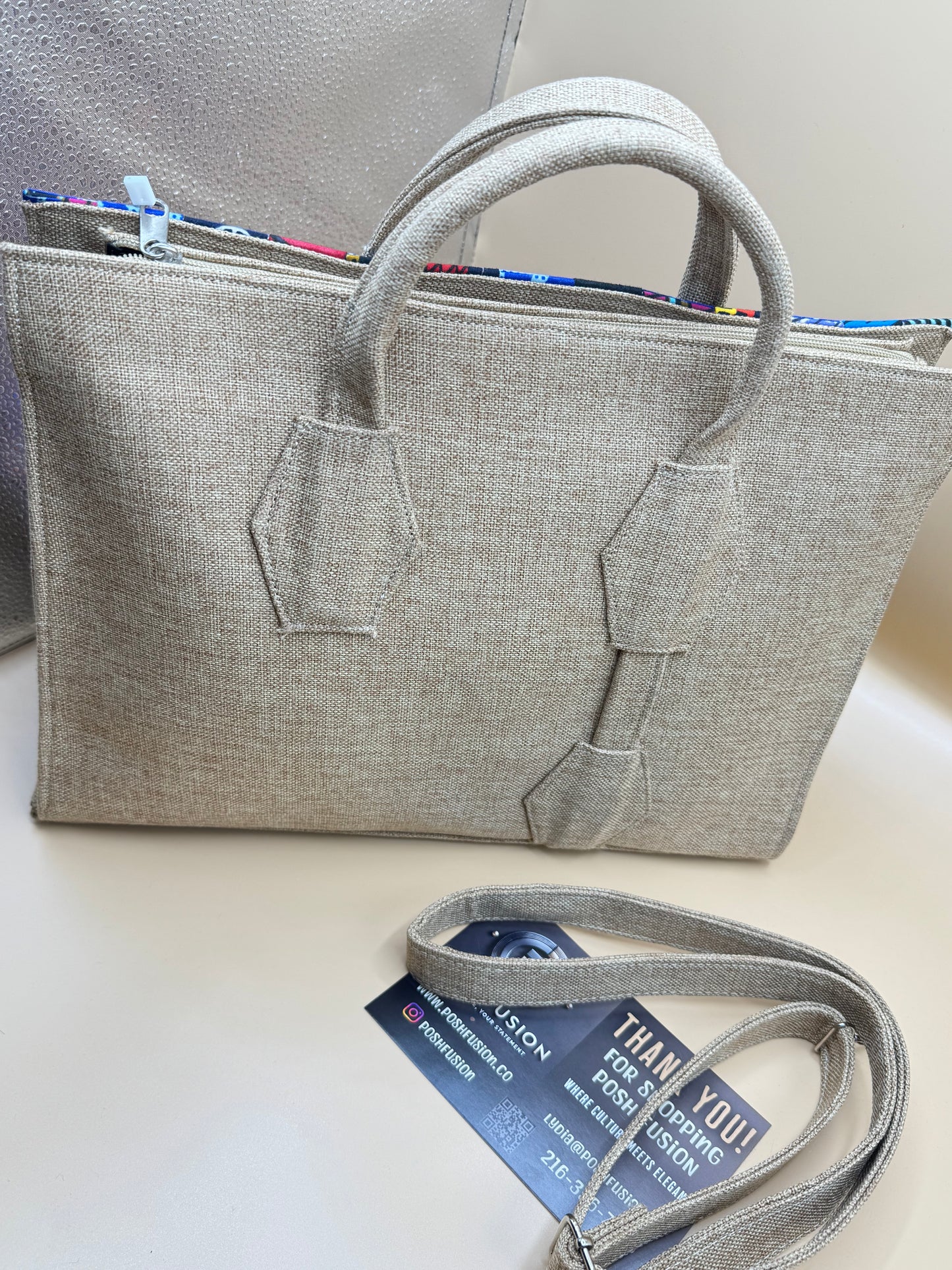 Midi Patchwork Tote Bag