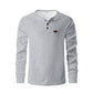 Waffle Buckle Quick-drying Raglan Henry Long Sleeve Shirt