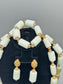 White/Gold Royal Drift Beaded Set