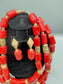 Coral Empress - Coral Beaded Jewelry Set