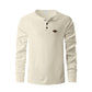 Waffle Buckle Quick-drying Raglan Henry Long Sleeve Shirt