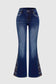 Women's High-Waist Ripped Jeans, Wide-Leg Full-Length Jeans With A Destroyed Streetwear Finish