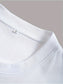 White Print Casual Fashion Personality T-Shirt